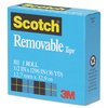 Scotch Removable Tape, 1in Core, 0.5 x 36 yds, Transparent 811